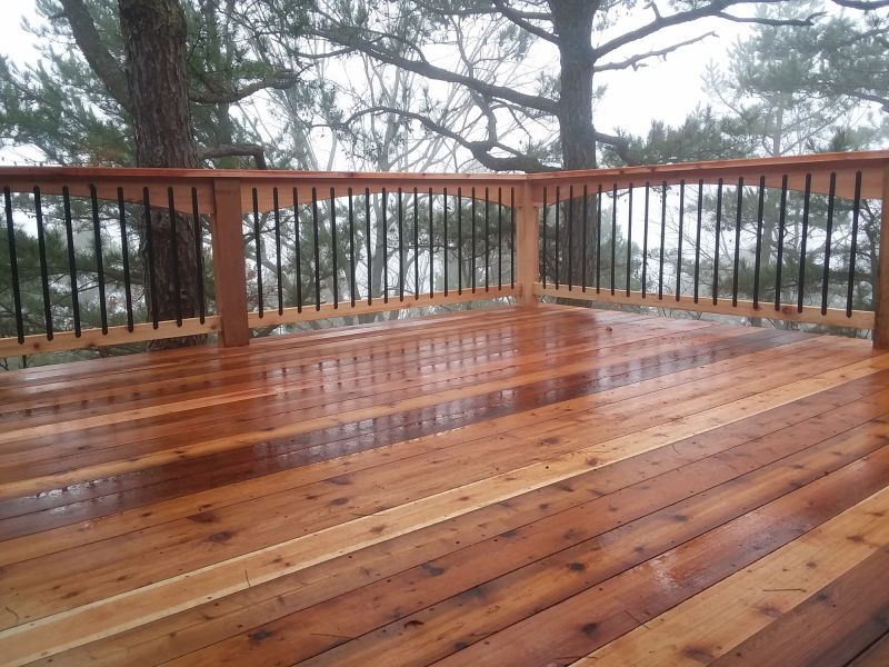 Redwood Deck Construction